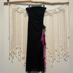 Y2K Vintage Strapless Formal Dress Sz S/M